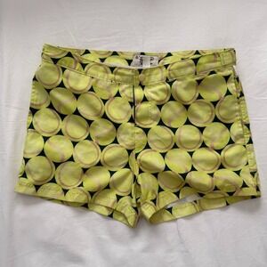 PENGUIN Tennis Balls 3" Lined‎ Swim Trunk Shorts Mens 34 Yellow All Over Print